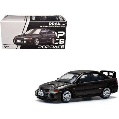 Pop Race Mitsubishi Lancer Evolution IV – Midnight Black - 1:64 Scale