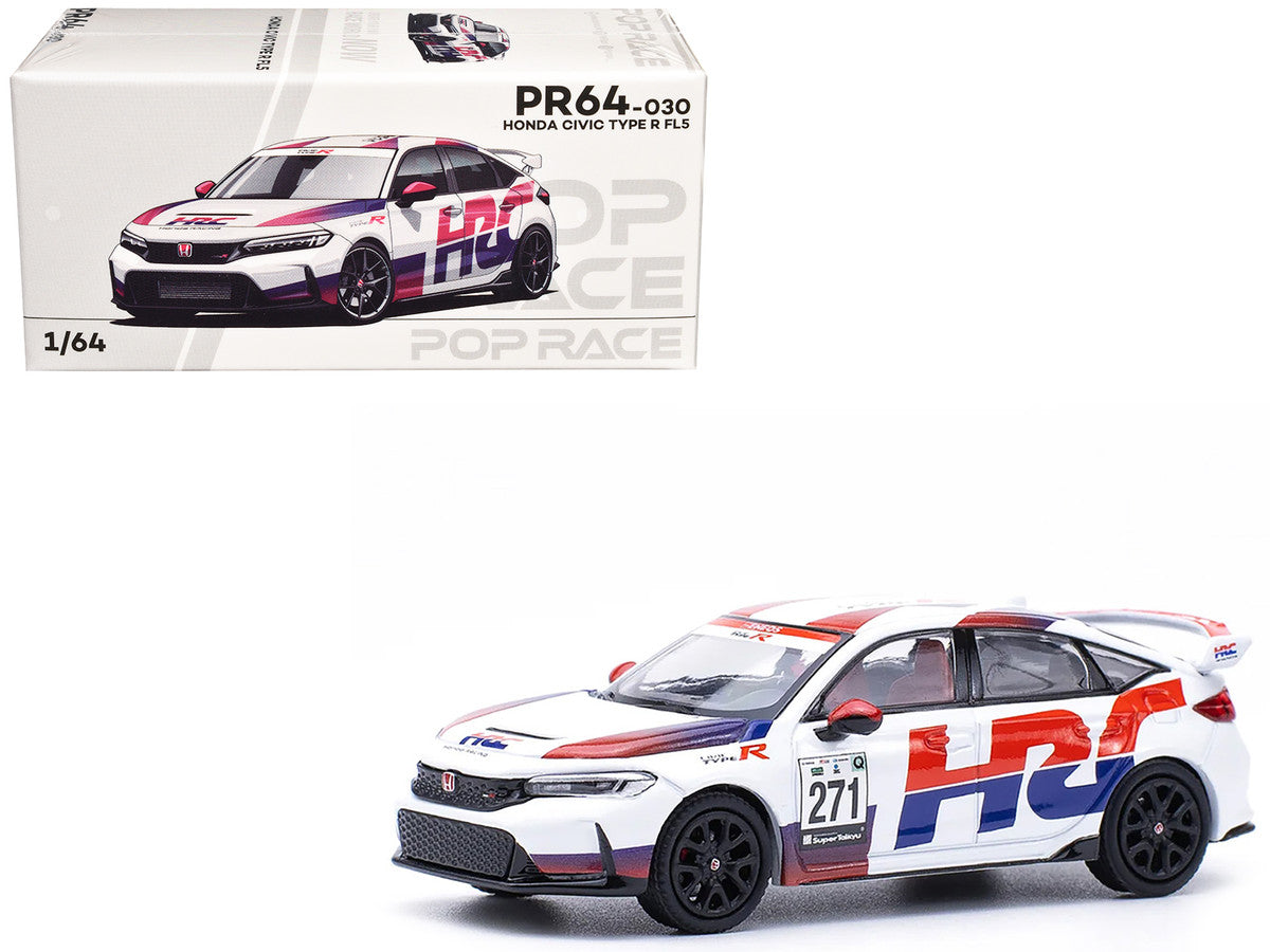 Pop Race Honda Civic Type R FL5 HRC Racing Livery - 1:64 Scale