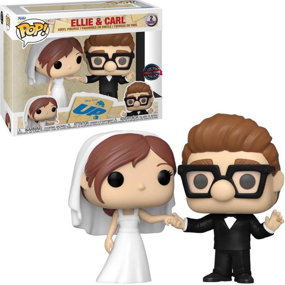 Funko Pop! Disney Pixar Up – Ellie & Carl Wedding 2-Pack (Special Edition)