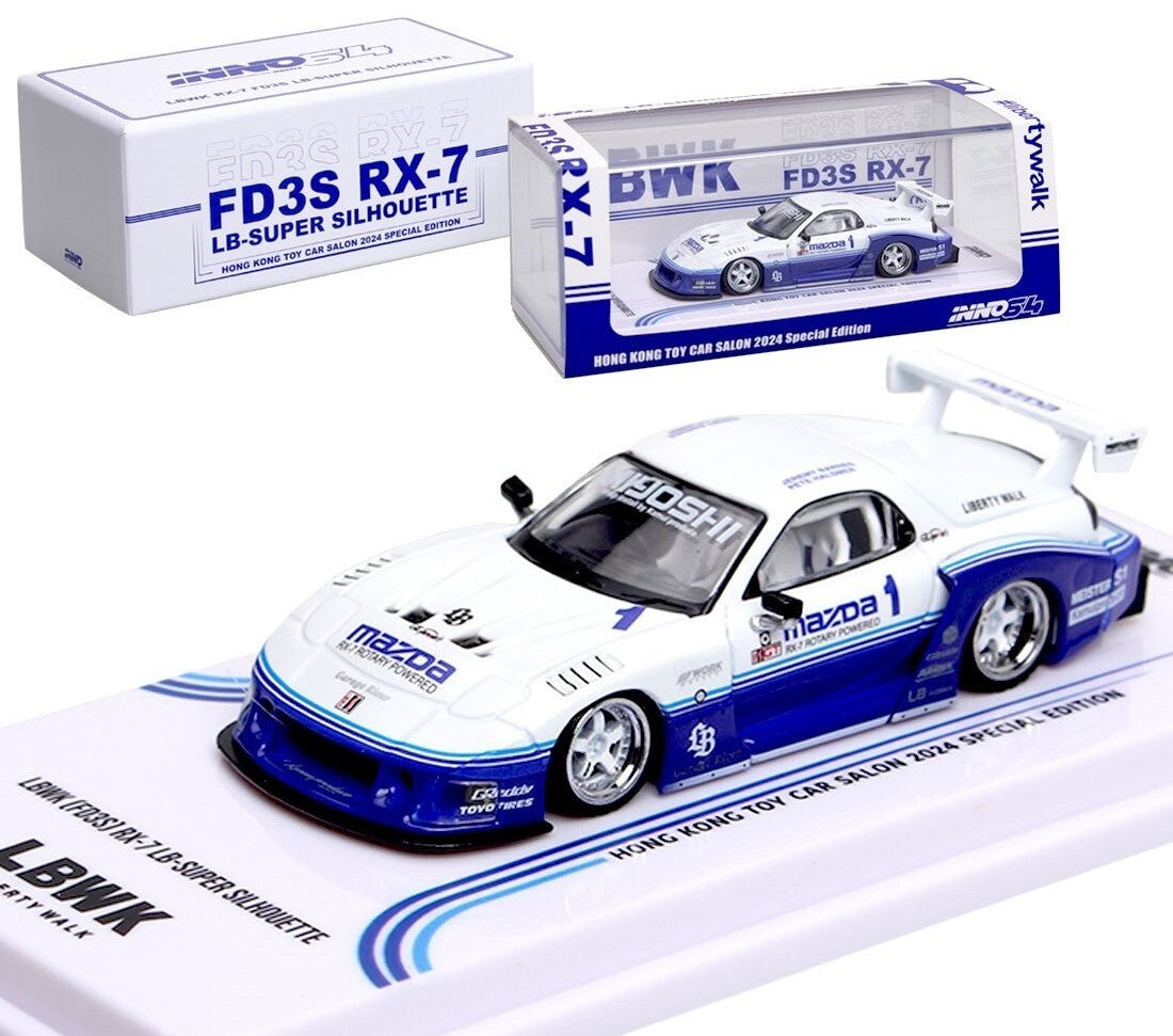Inno64 LBWK Mazda FD3S RX-7 LB-Super Silhouette #1 – Hong Kong Toy Car Salon 2024 - 1:64 Scale