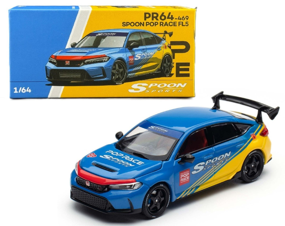 Pop Race × Spoon Sports Honda Civic Type R FL5 - 1:64 Scale