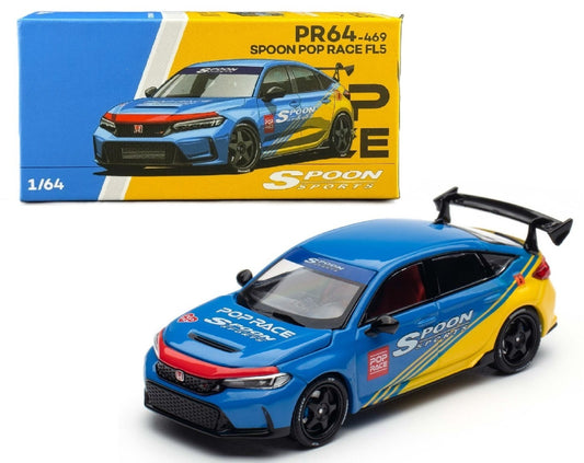 Pop Race × Spoon Sports Honda Civic Type R FL5 - 1:64 Scale