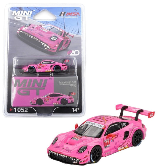 Mini GT Porsche 911 GT3 R #77 2024 IMSA Road America AO Racing Scale 1:64