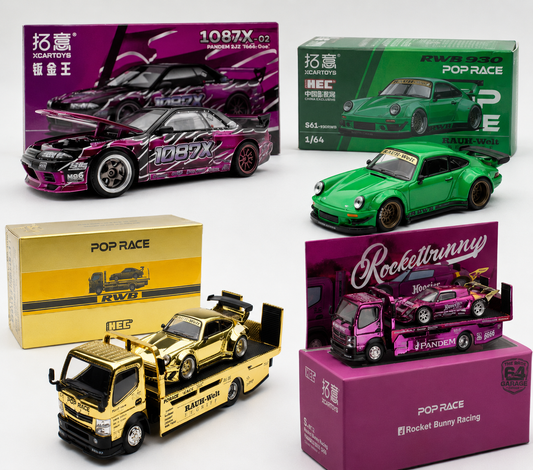 Pop Race HEC Exclusive Set 4 pcs - 1:64 Scale