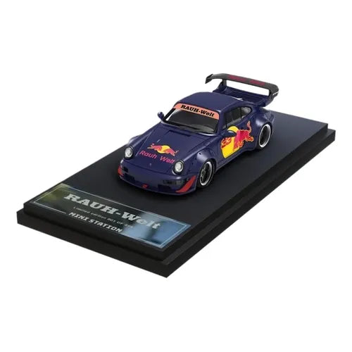 Mini Station RAUH-Welt (RWB) Porsche 911 – Red Bull Livery - 1:64 Scale