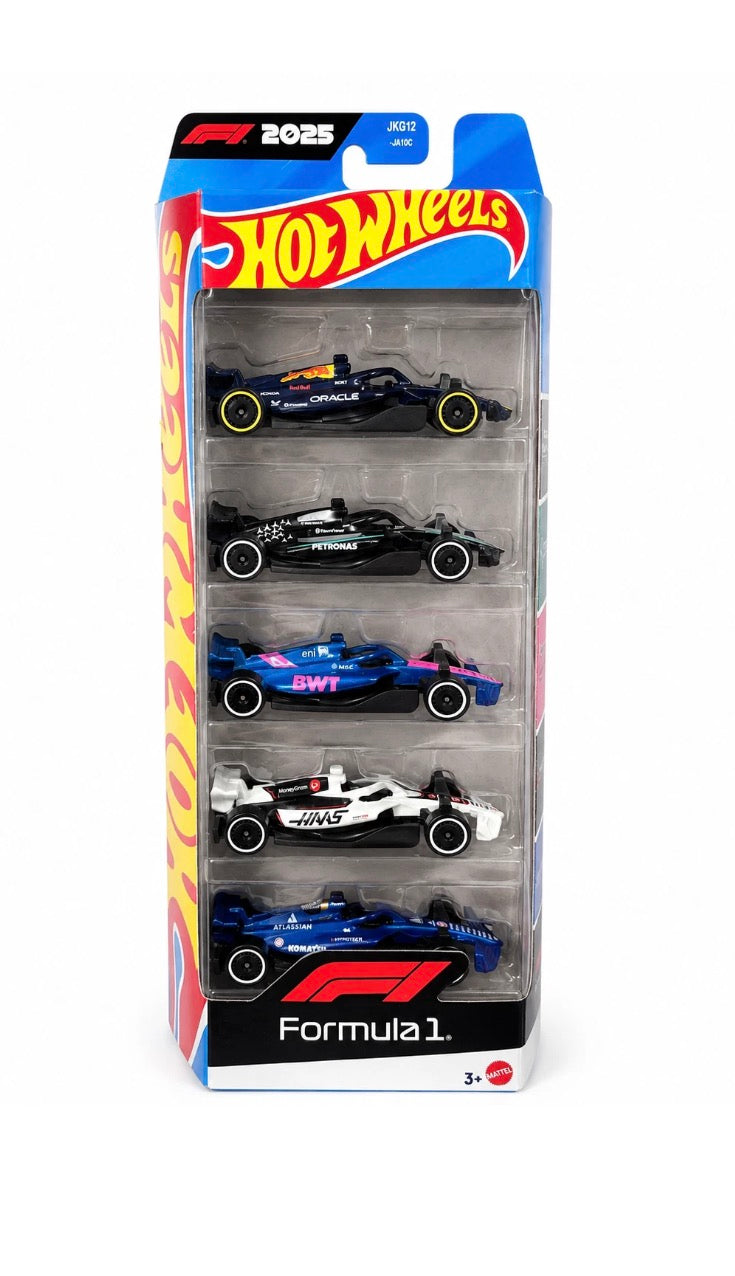 Hot Wheels Formula 1 2025 5 Pack