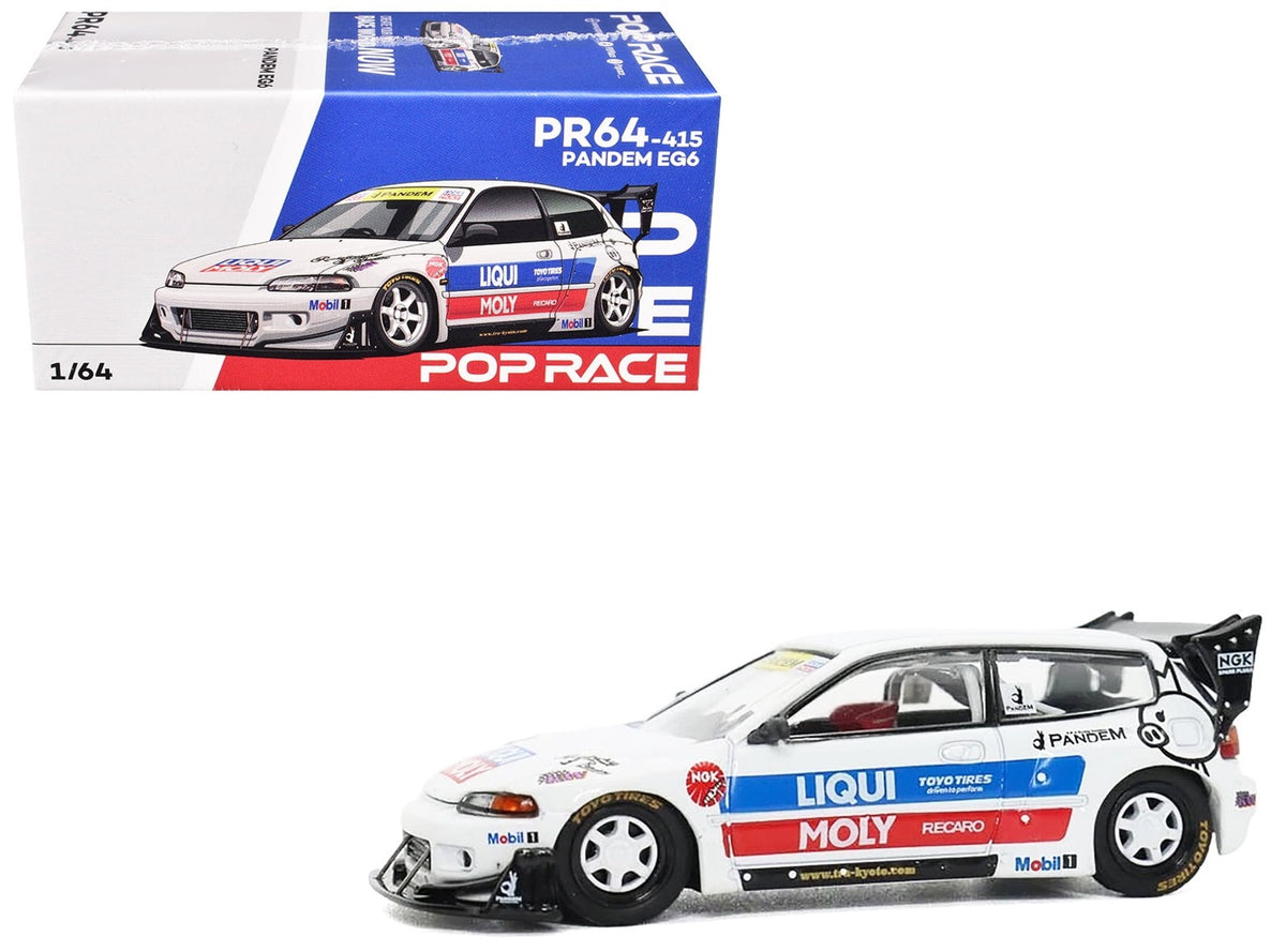 Pop Race Honda Civic EG6 Pandem Los Angeles - 1:64 Scale