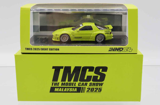 Inno64 Pandem Mazda RX-7 FC3S – Lime Green TMCS Malaysia 2025 Event Edition - 1:64 Scale