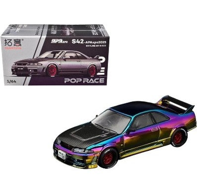 Pop Race x Cartoys Nissan Skyline GT-R R33 – Magic Color APAxpo 2025 - 1:64 Scale
