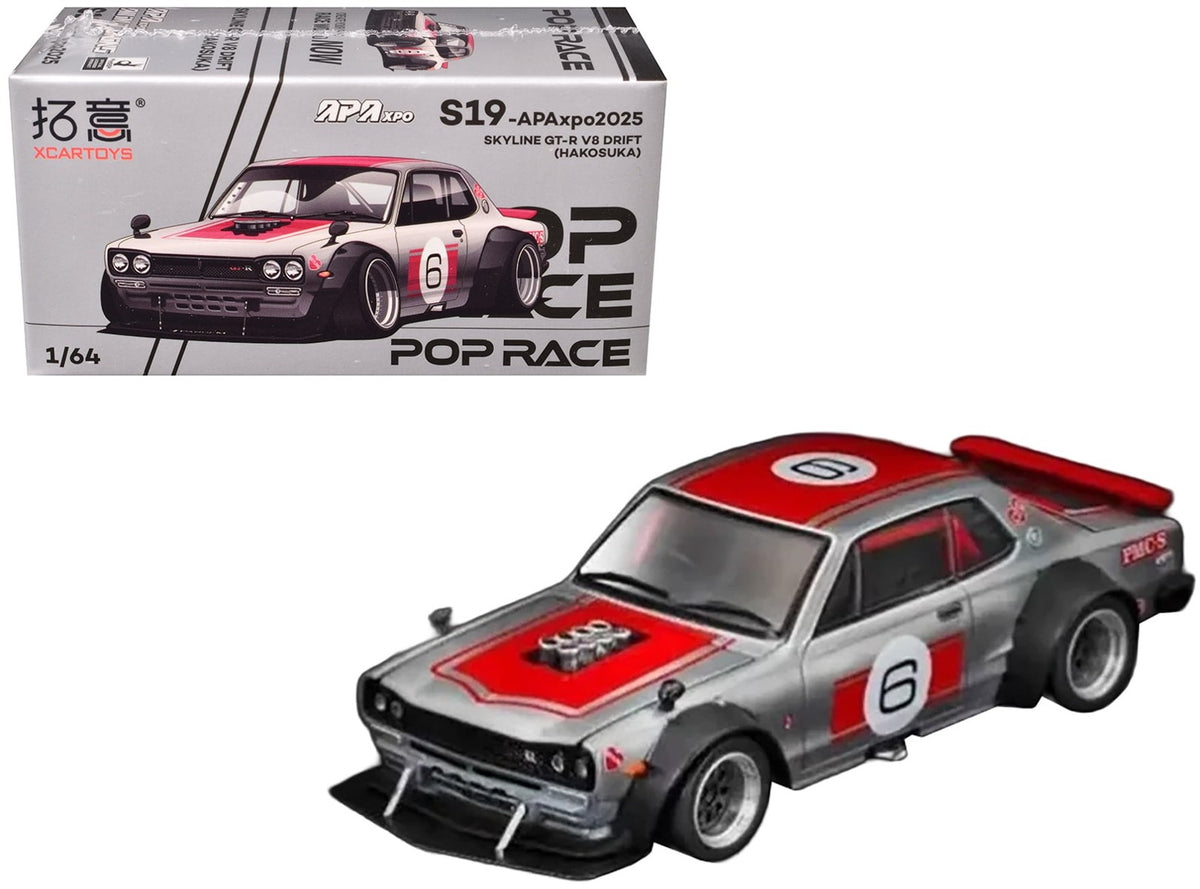 Pop Race x Cartoys Nissan Skyline GT-R Hakosuka V8 Drift #6 – APAxpo 2025 - 1:64 Scale