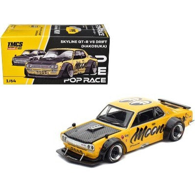 Pop Race Nissan Skyline GT-R V8 Drift Hakosuka RHD – Mooneyes - 1:64 Scale