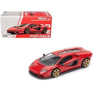 Pop Race Lamborghini Countach LPI 800-4 – Red - 1:64 Scale