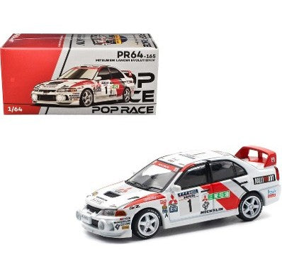 Pop Race Mitsubishi Lancer Evolution IV RHD #1 – Winner Rally Catalunya - 1:64 Scale