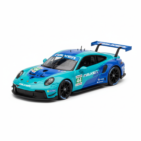 Tarmac Works x IXO Models Porsche 911 GT3 R #44 Falken studio product photo